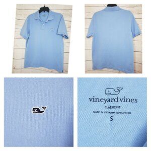 Vineyard Vines Classic Fit Men's Short Sleeve Polo Shirt Light Blue Small